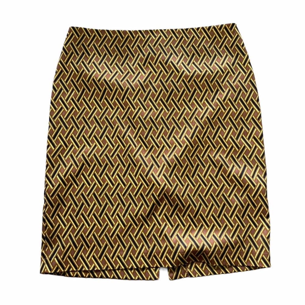 New York & Company Women Yellow Casual Skirt